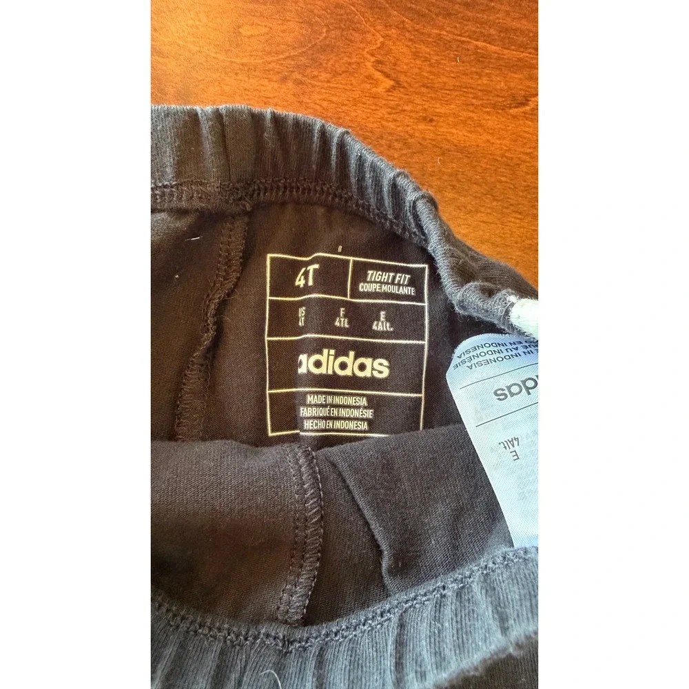 Toddler Girls 4T 5T Clothing Bundle 6pc Adidas‎ Leggings Wonder Nation Shirts